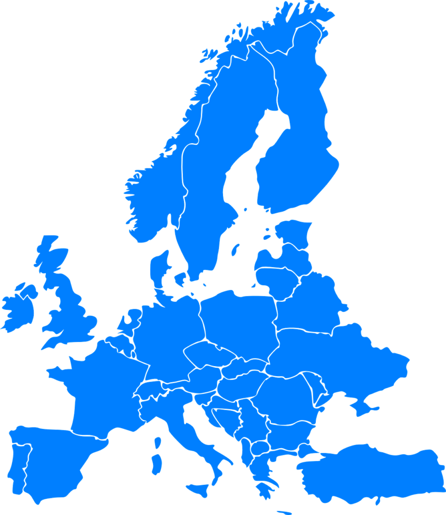 Euroopan kartta.